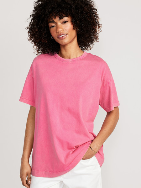 Oversized Vintage Tunic T-Shirt for Women | Old Navy (US)