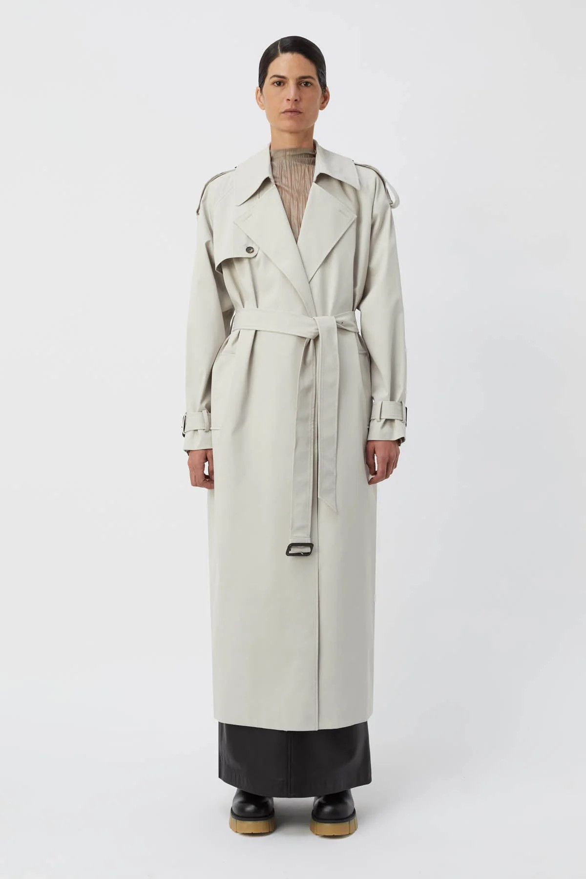 CAMILLA AND MARC Wyatt Trench Coat in Stone. | CAMILLA AND MARC (ANZ)