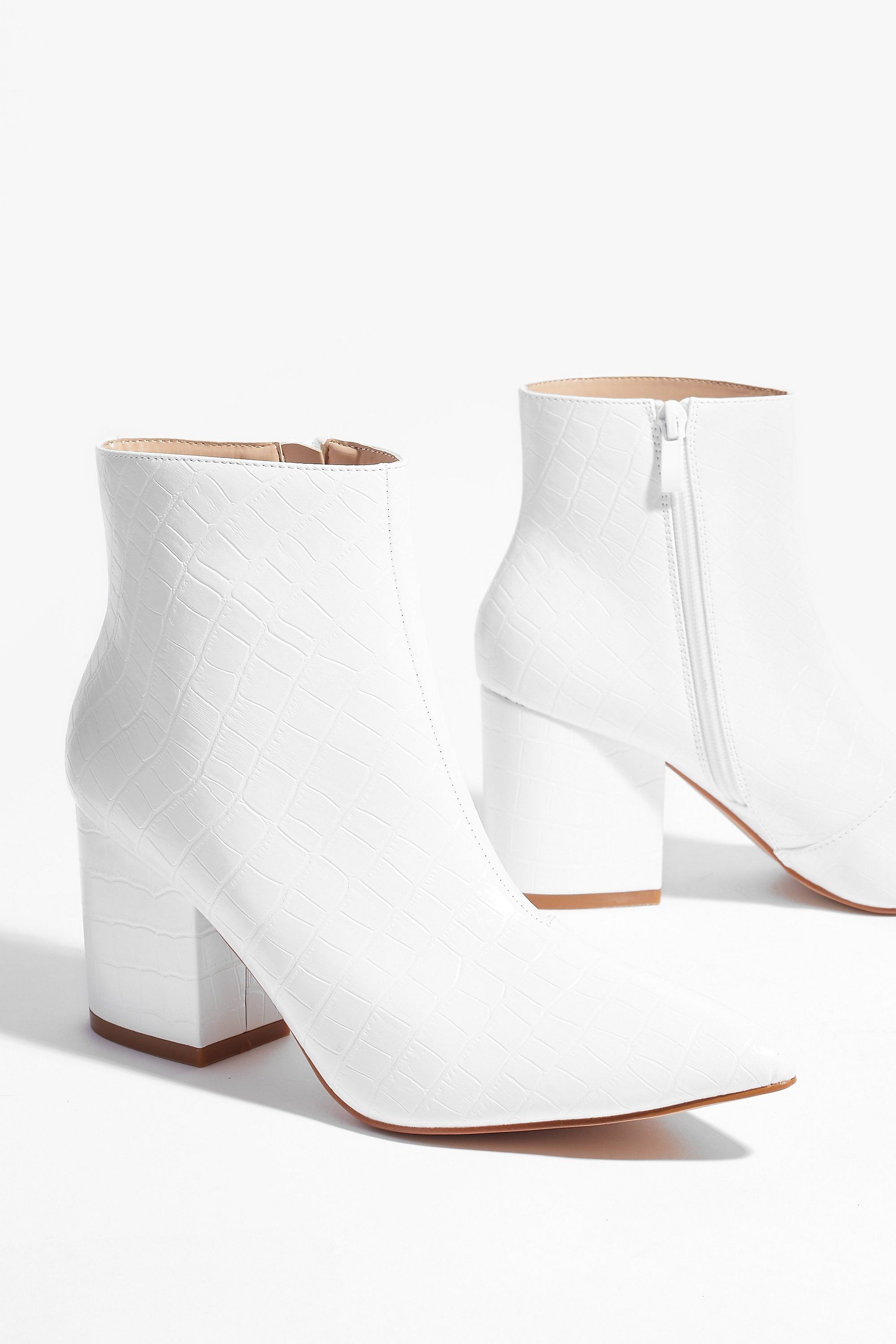 White Here Ankle Boots | NastyGal (US & CA)