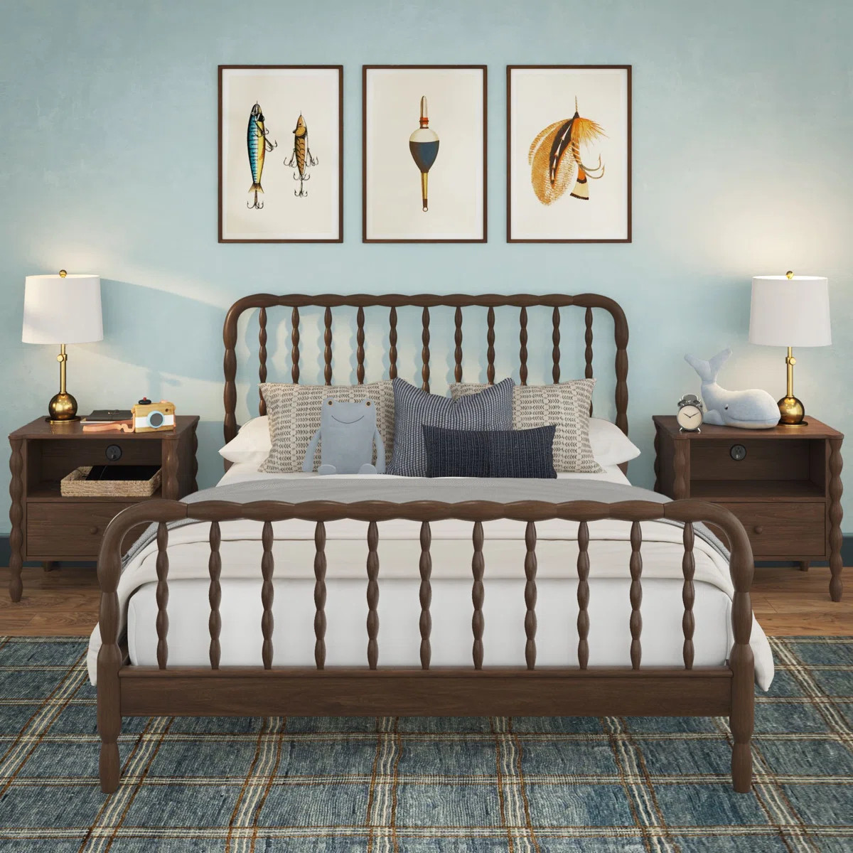 Lind Spindle Queen Solid Wood Bed | Wayfair North America