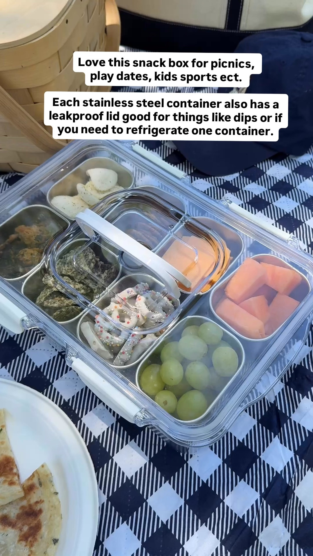 Summer family essentials - love this snackbox, waterproof easy to wipe clean outdoor mats to sit on, and mesh tote to hold everything.

My snack box is the version without tote and ice pack but now that I see that option, I wish we had that one!

Outdoor family events, summer mom essentials , kids sports family friendly

#LTKmomlife #LTKSeasonal #LTKKids
