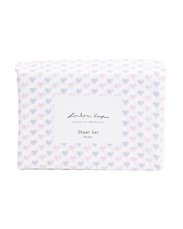 Simple Hearts Sheets Set | TJ Maxx
