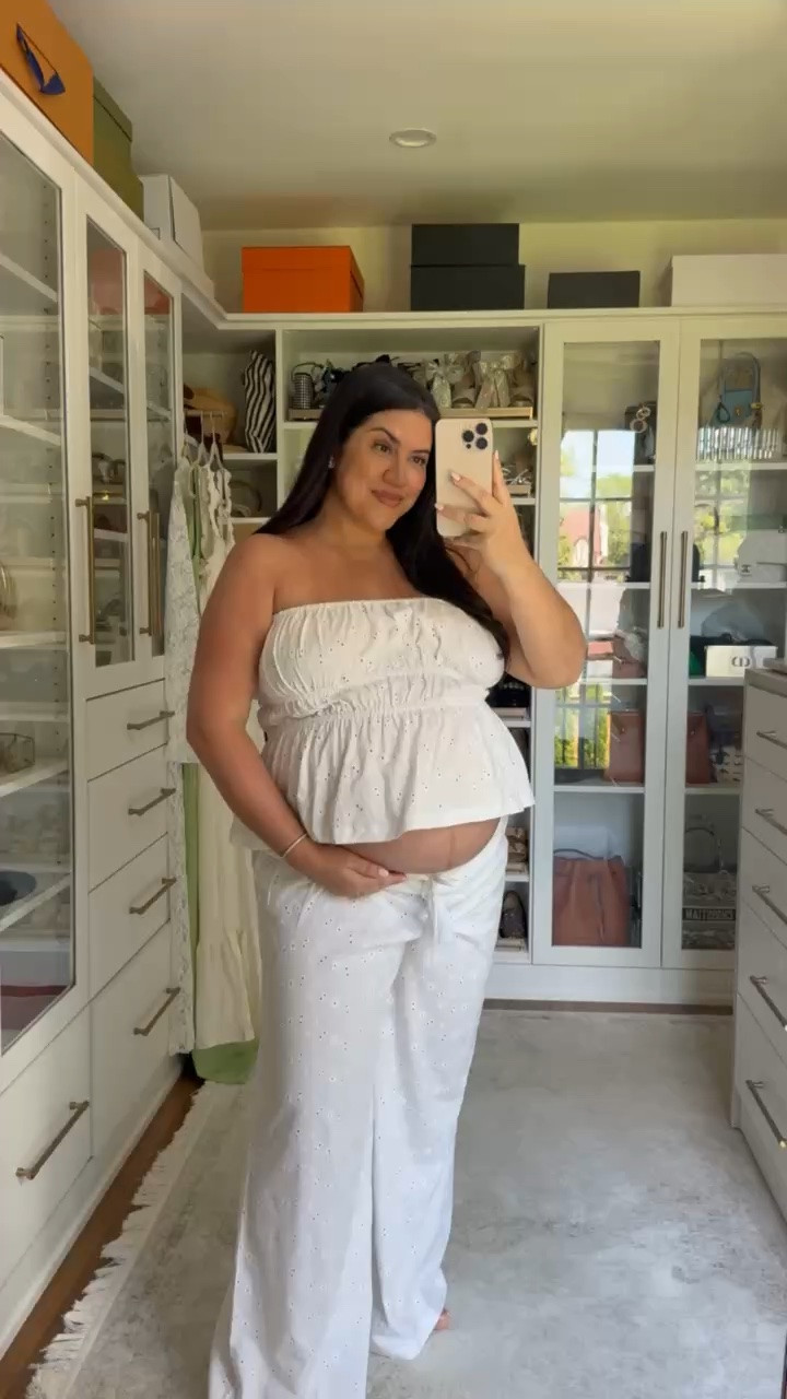 Love this matching white broderie set to wear all throughout summer and post pregnancy as it’s non-maternity!

#LTKootd #LTKBump #LTKBaby