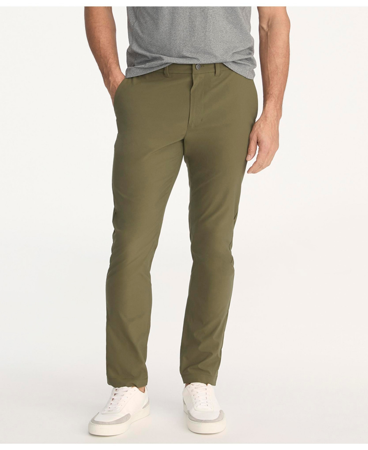 UNTUCKit Men's Slim Fit Traveler Tech Pant - Dark green | Macy's