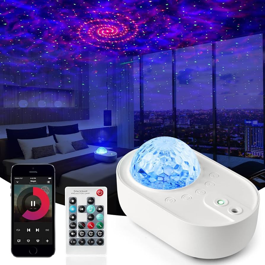 Star Projector 3 in 1 Galaxy Night Light Projector with White Noise and Bluetooth Speaker for Hom... | Amazon (US)