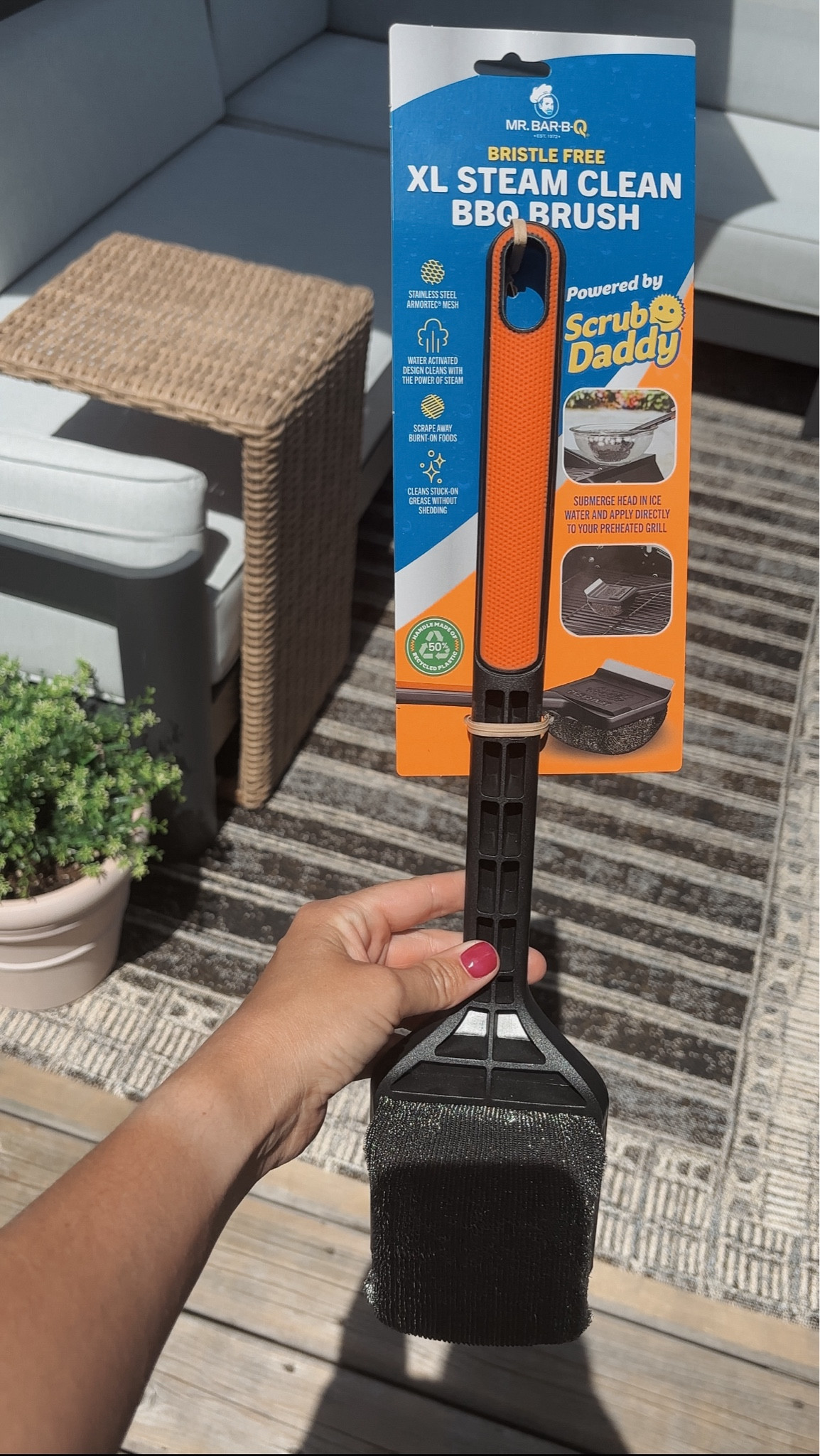 Did you know Scrub Daddy makes a BBQ brush?! This thing is the Cadillac of BBQ brushes and cleans your barbecue with ice water and steam. It makes a great father’s day gift, birthday gift, or a gift for anyone that loves to grill. #giftideas #giftguide

#LTKHome #LTKFindsUnder50 #LTKMens