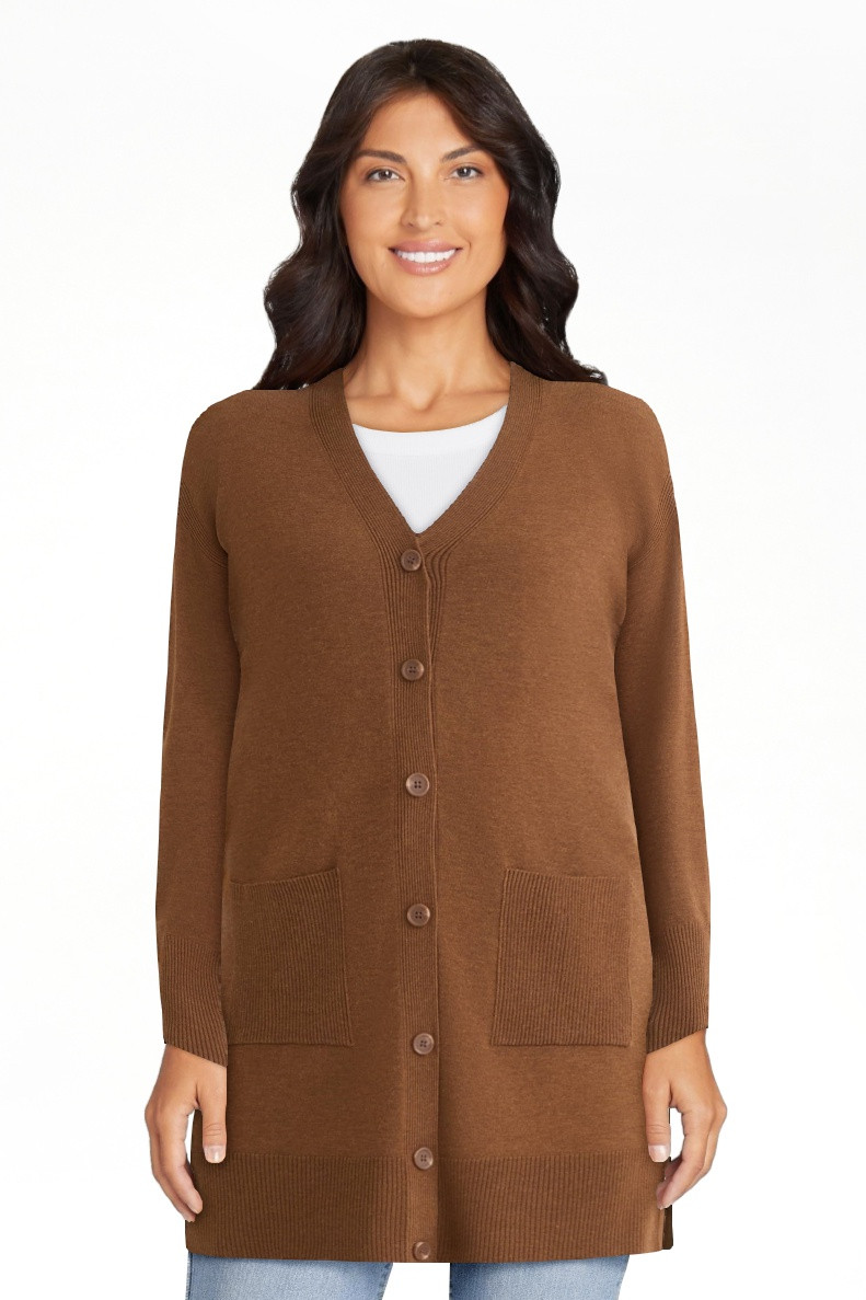Time and Tru Women’s Longline Button Front Cardigan Sweater, Lightweight, Sizes XS-XXXL - Walma... | Walmart (US)
