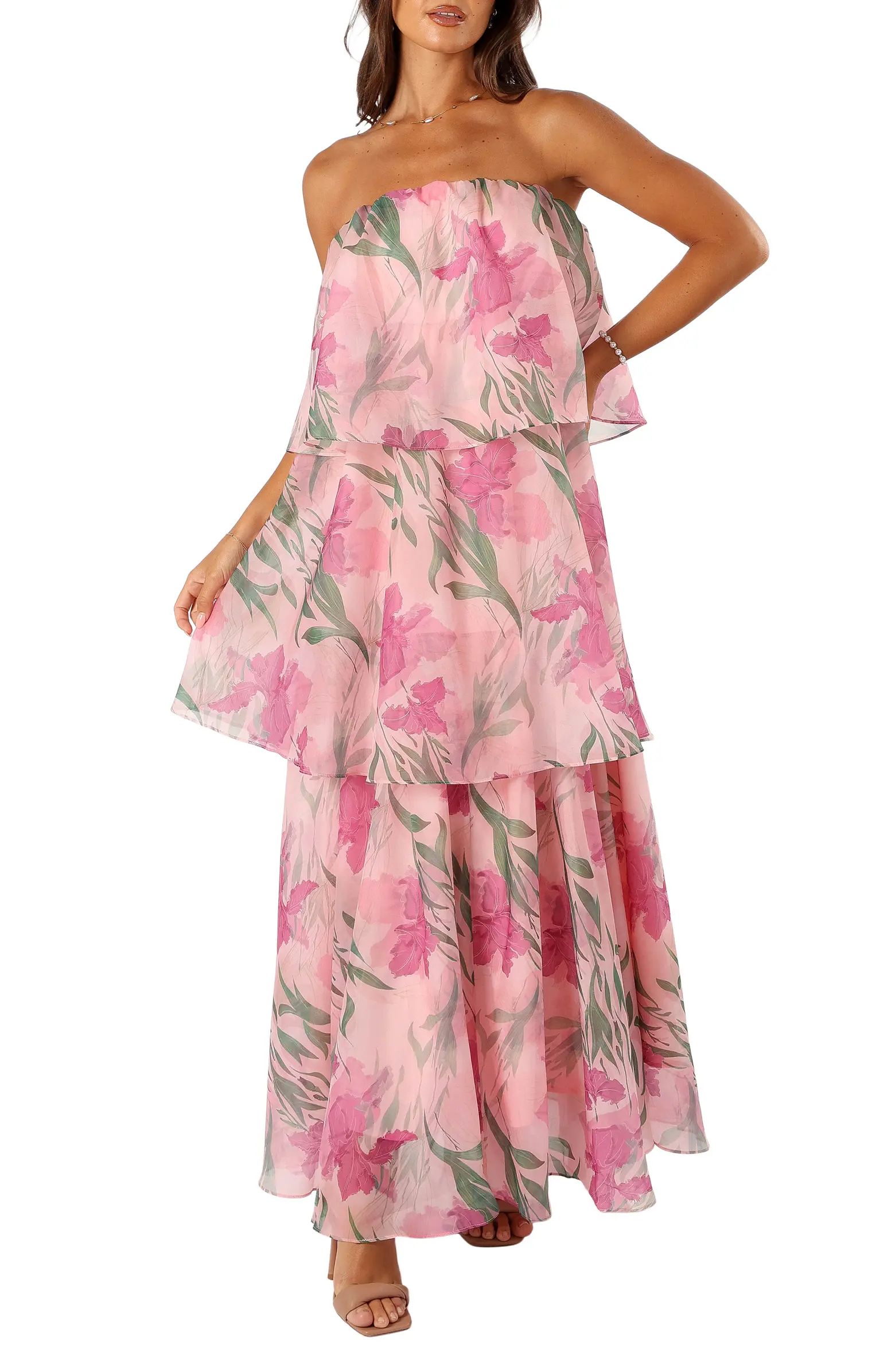 Bloom Floral Strapless Maxi Dress | Nordstrom