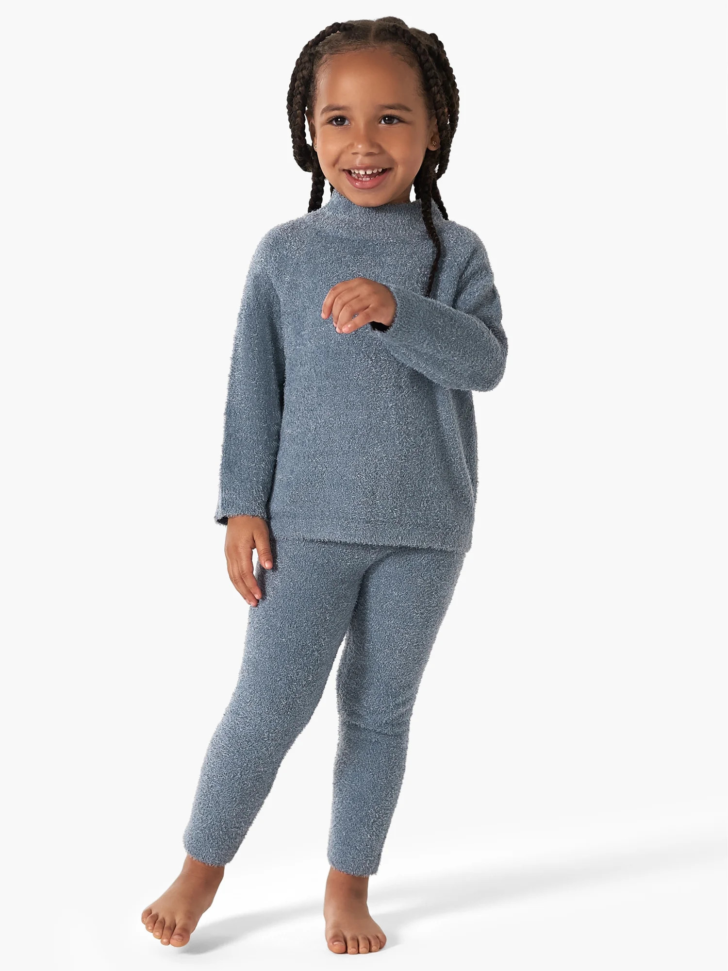 Modern Moments by Gerber Baby & Toddler Girl Long Sleeve Cozy Mock Neck Top & Legging, 2-Piece Ou... | Walmart (US)