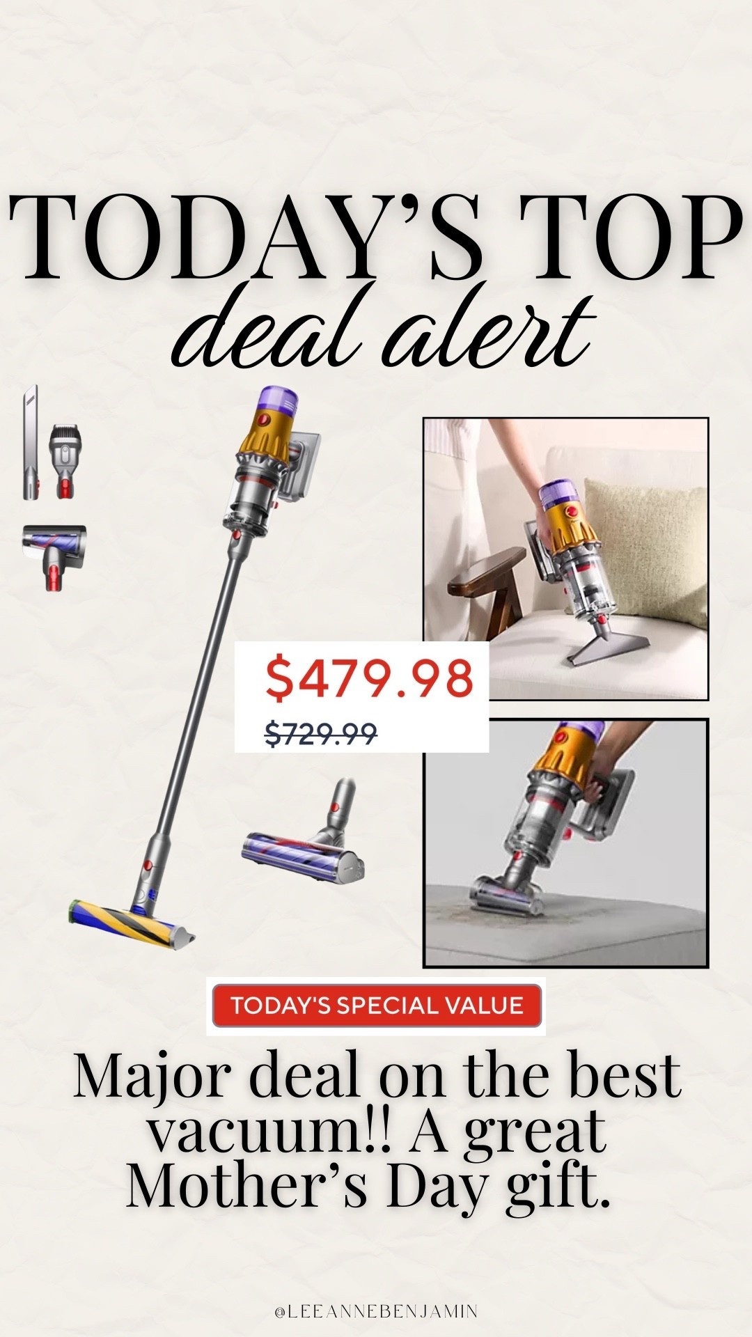 Top deal on the best Dyson vacuum!

#LTKHome #LTKSaleAlert #LTKMothersDay