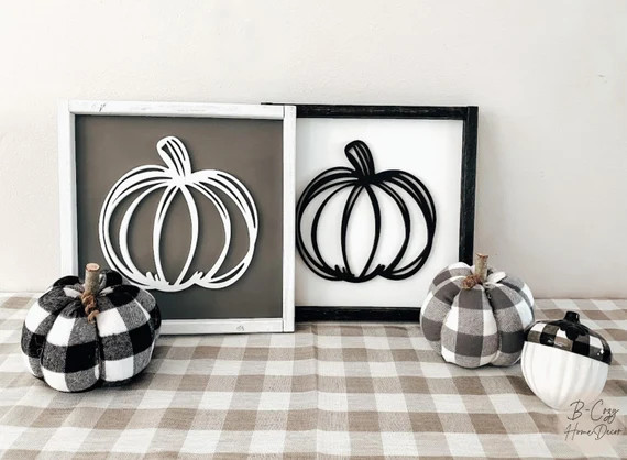 Fall Pumpkin Sign Signs for Fall 3D Pumpkin Sign Fall Home - Etsy | Etsy (US)