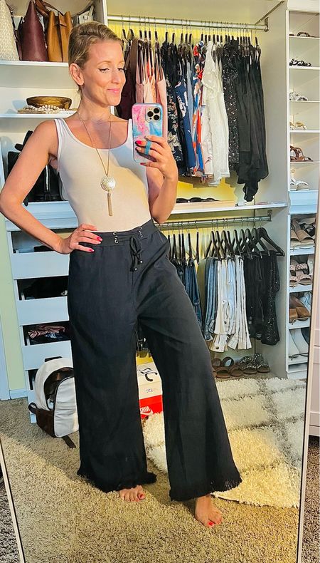 These tassel wide leg pants are so fun, comfortable, and stylish! 

🔸Pair with a body suit and wedges for a night out with the ladies 🍸 
🔸Pair with a Jean jacket and sandals and you’ve just transitioned into fall 🍂 

#LTKstyletip #LTKFind #LTKBacktoSchool