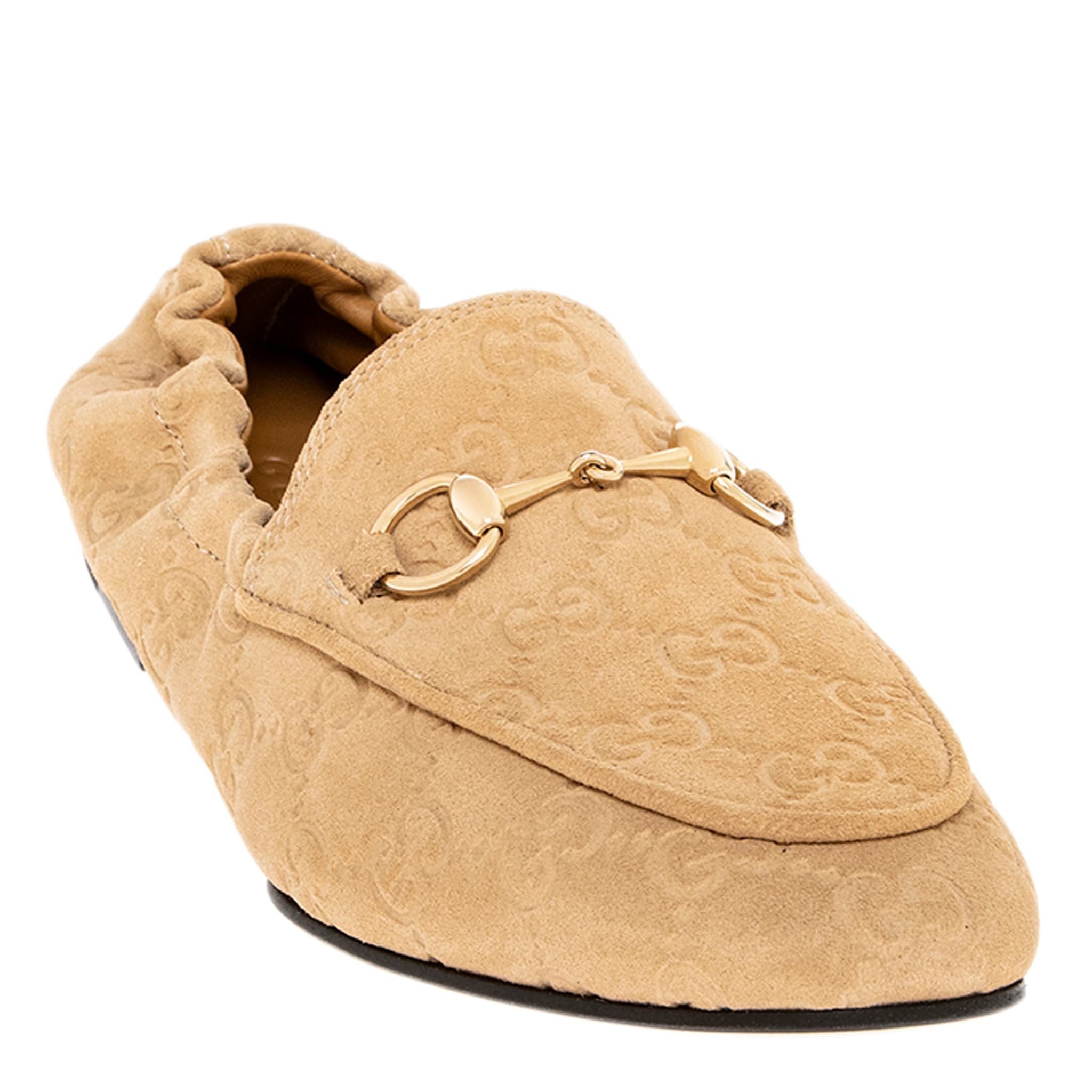 Gucci Jordaan Loafers in GG Suede | Overstock
