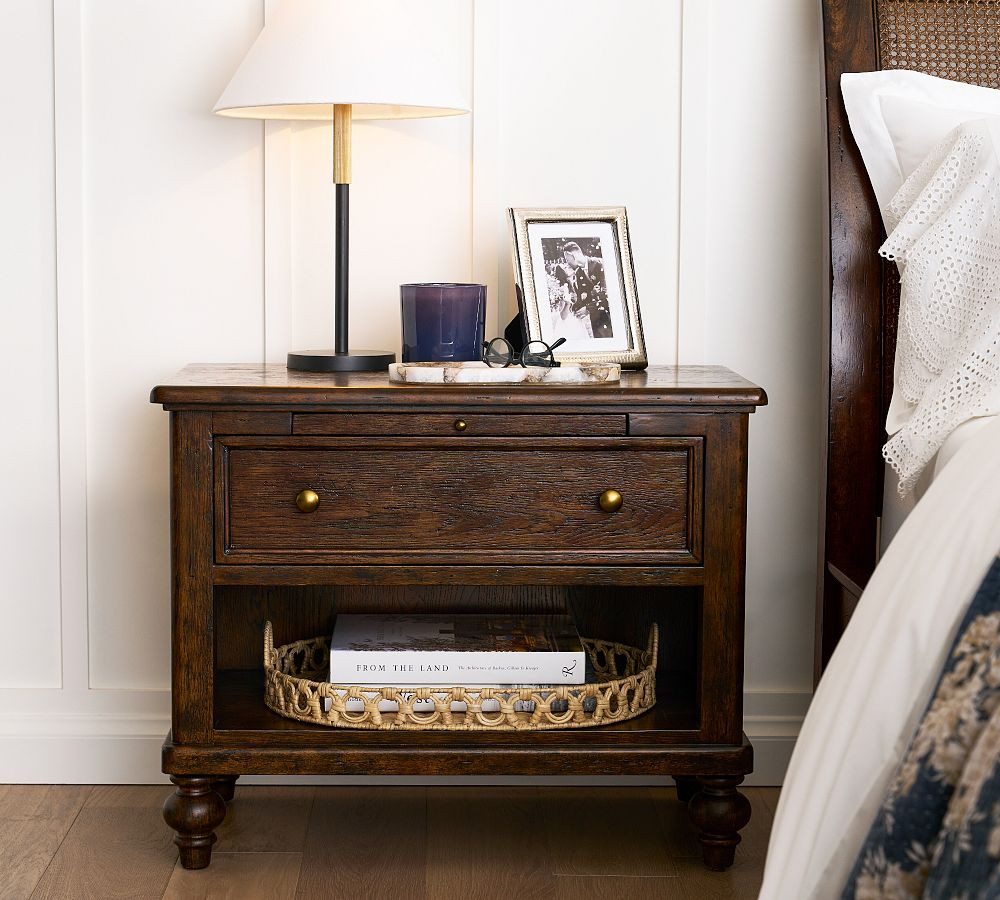 Augusta Wide Nightstand | Pottery Barn (US)