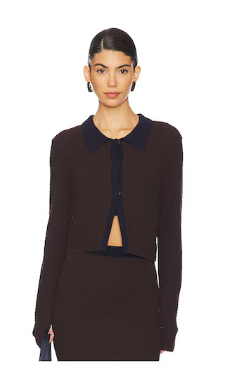 Jasmine Cardigan in Brown | Revolve Clothing (Global)