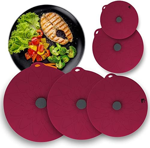 Amazon.com: HOGOWARE Set of 5 Premium Silicone Lids for Bowls and Food Covers - 6, 8, 10, 12, 13.5"  | Amazon (US)