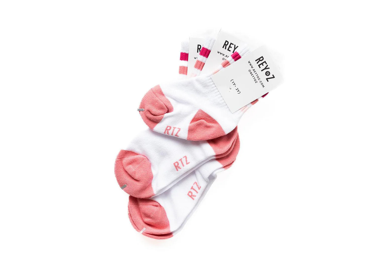 Pink Stripe Socks For Kids | Striped Socks - Rey to Z | Rey to Z