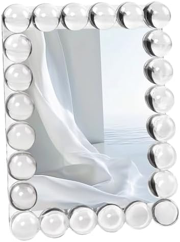 5x7 Clear Bubble Crystal Picture Frame,with 24 Clear Balls,Crystal Standing Photo Frame,Exquisite... | Amazon (US)