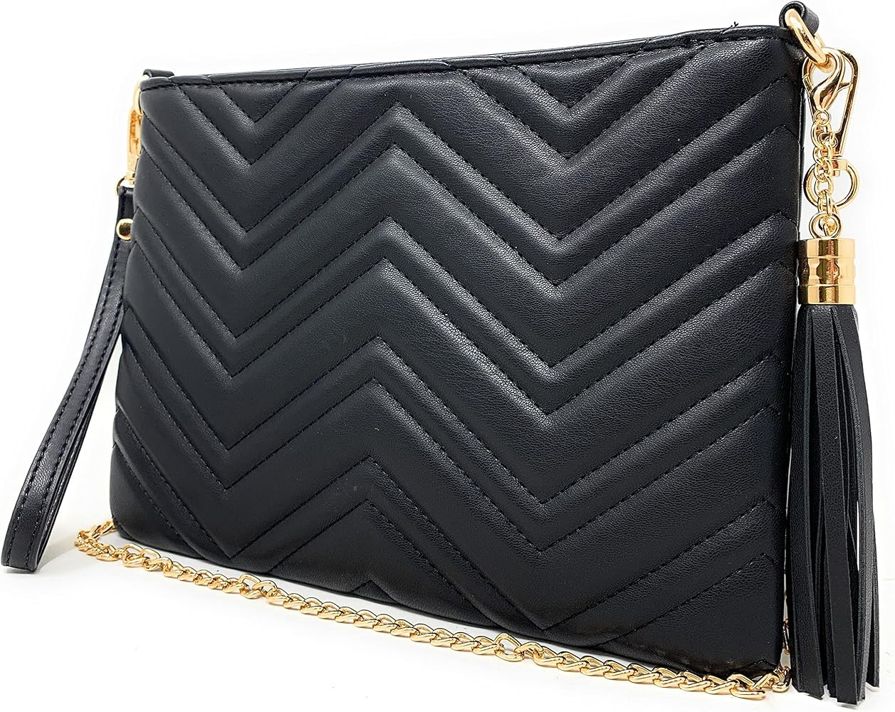 Lola Mae Simple Quilted Crossbody Bag, Lightweight Wristlet Shoulder Purse | Amazon (US)