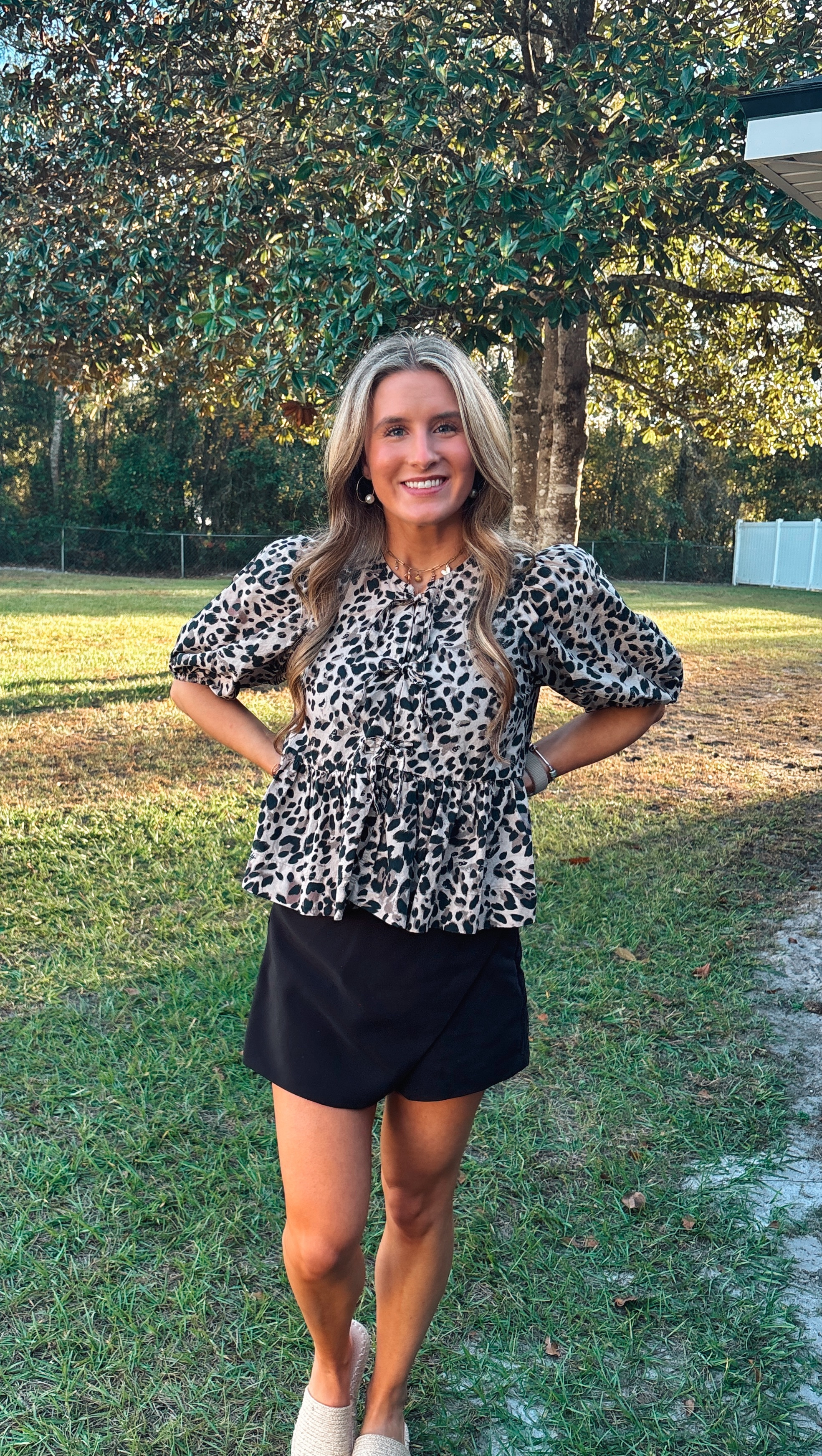 such a good transition outfit for florida fall! & of course leopard is always in !! 

#LTKootd #LTKHoliday #LTKCyberWeek