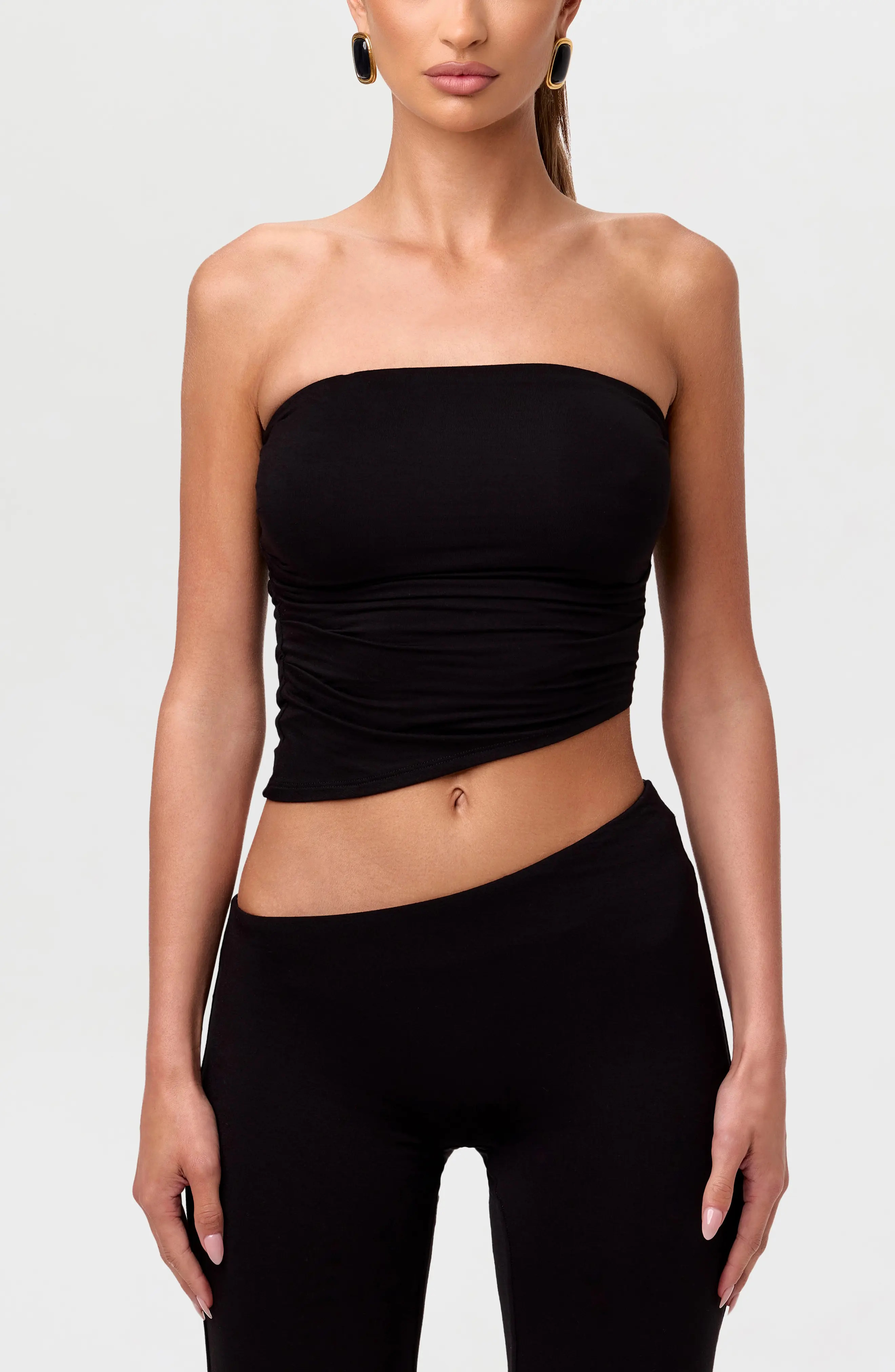 Strapless Asymmetric Hem Tube Top (Women) | Nordstrom | Nordstrom