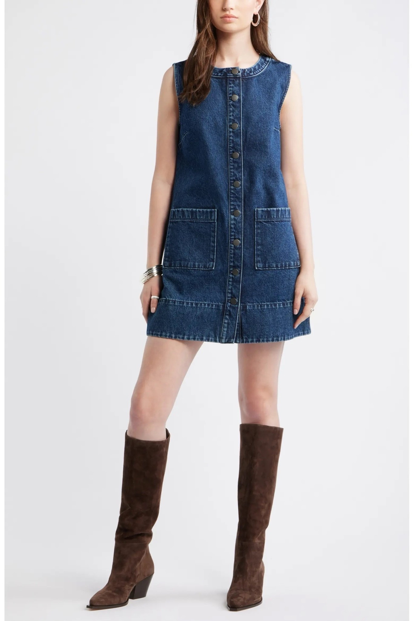 Love a denim dress - wear now with sandals and with boots this fall!

Nordstrom Anniversary sale

#LTKSaleAlert