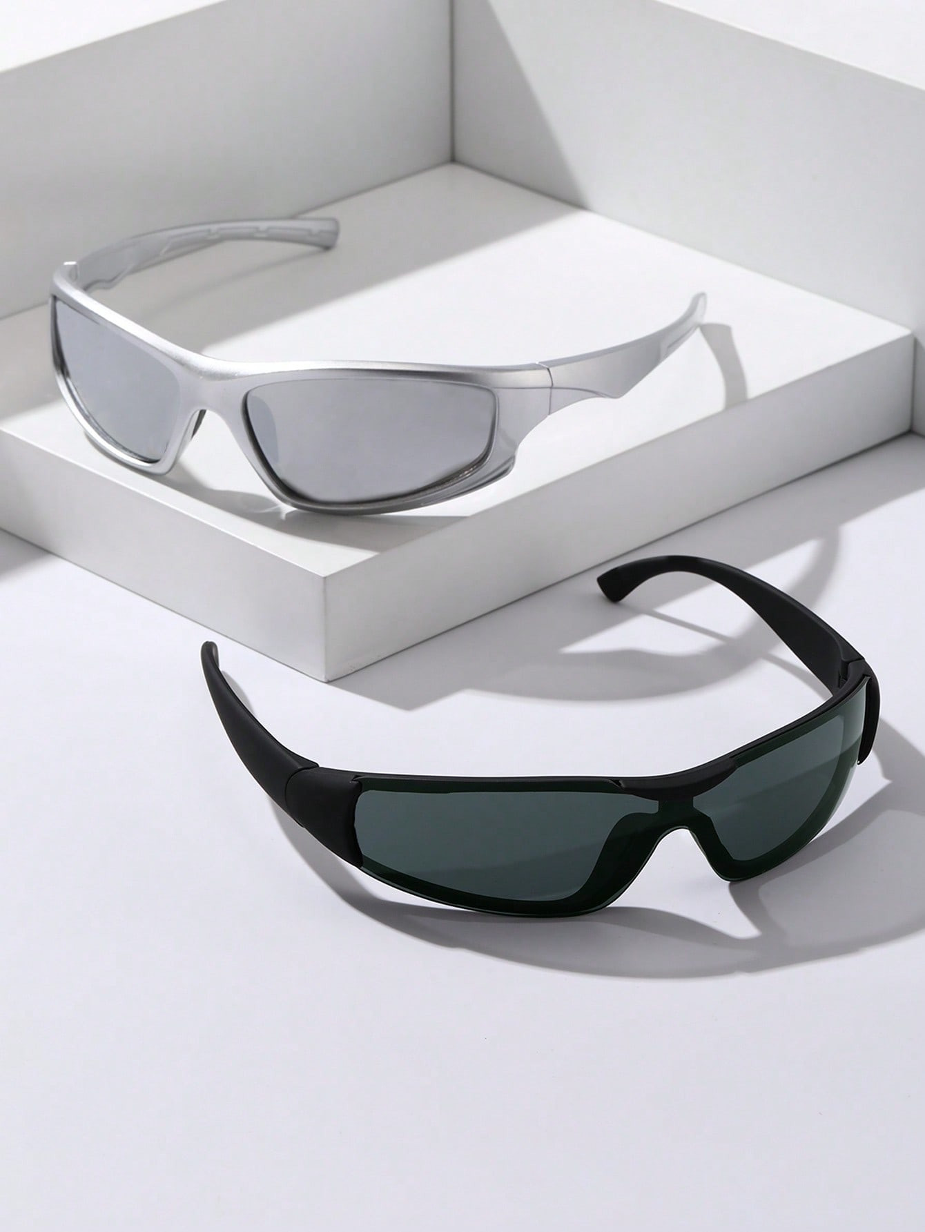 2 pares homens embrulho Moldura fashionable Óculos de sol para diário | SHEIN