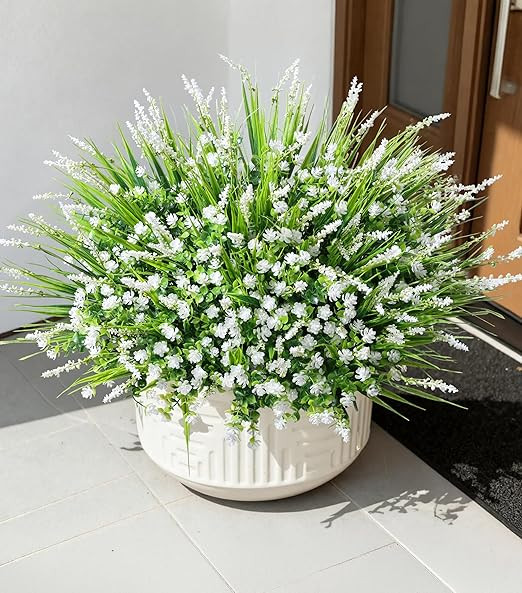 HyeFlora 20 Bundles Artificial Fake Outdoor Plants Flowers for Spring Decoration, UV Resistant Re... | Amazon (US)