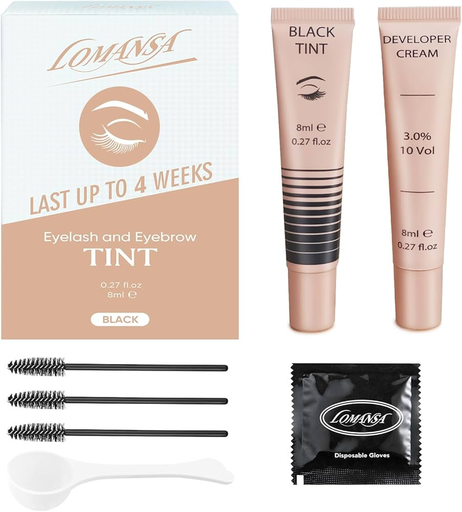 Lash Color Kit - Professional Eyelash and Brow Color with Natural Black Effects, Safe & Easy to U... | Amazon (US)
