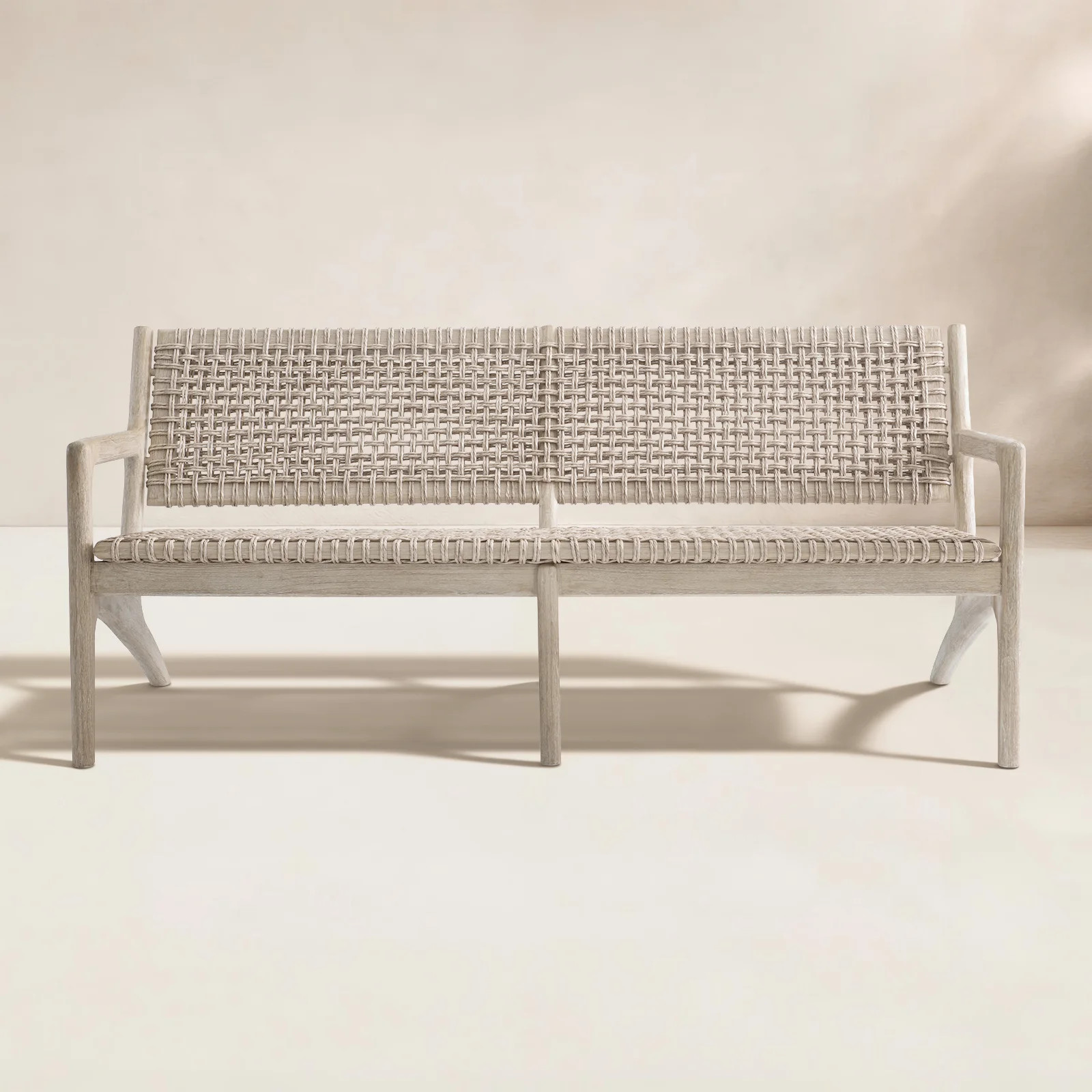Atlas 70'' Teak Outdoor Patio Sofa | Wayfair North America