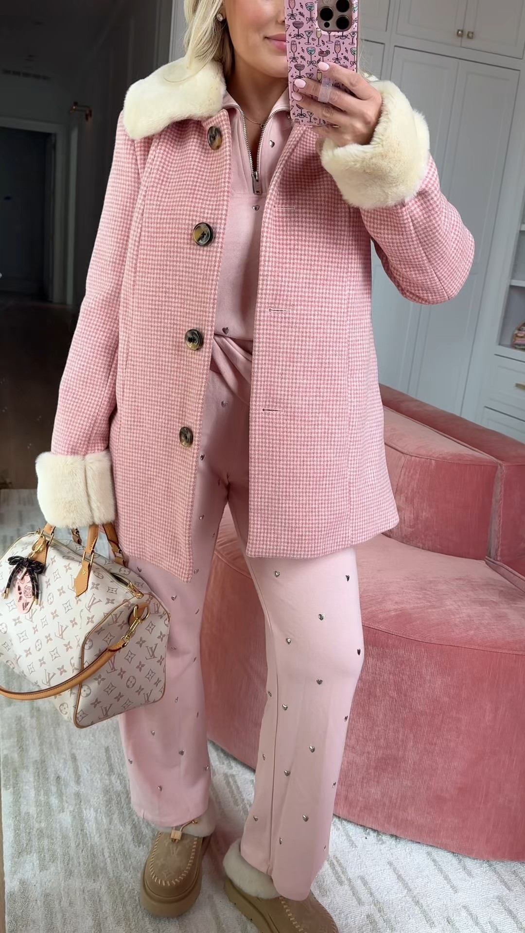 Size small petite top, size medium pants! 

#LTKgrwm #LTKPetite #LTKdayinmylife