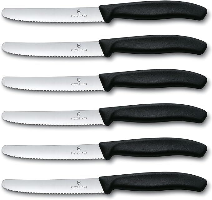 Victorinox Swiss Classic 6-Piece Steak Knife Set - Black Handles | Amazon (US)