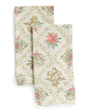 2pk Holiday Botanical Trellis Kitchen Towels | TJ Maxx