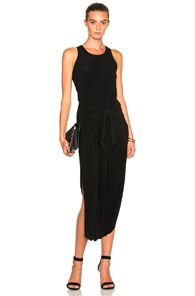Norma Kamali Racier Diaper Dress in Black | FWRD 