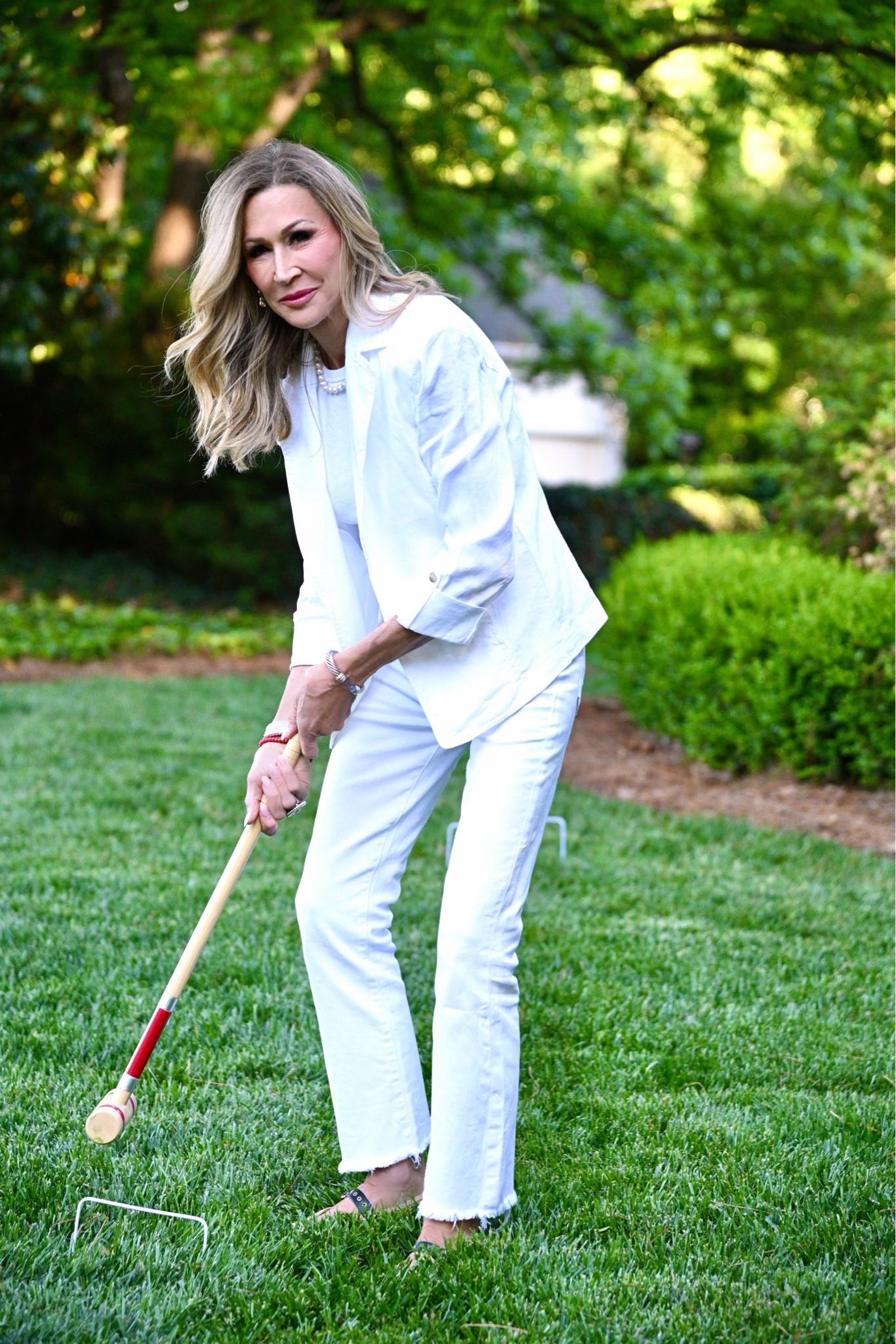 Croquet anyone!  Get your all white on with this amazing lightweight linen blazer from Chico’s!  It’s the perfect layer thrown over a tee with jeans!  It’ll be your most worn piece this summer!

#LTKdayinmylife #LTKootd #LTKSeasonal