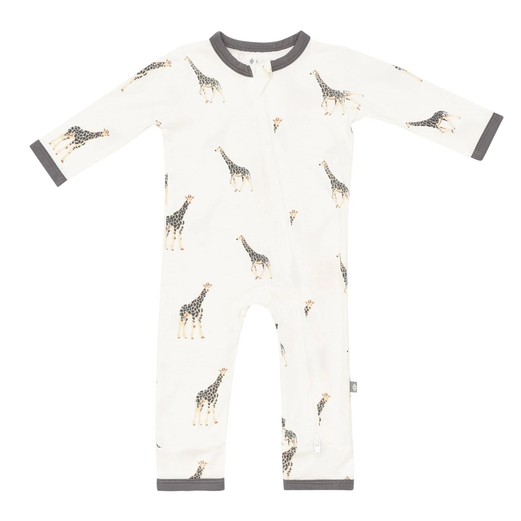 Zippered Romper in Giraffe | Kyte BABY