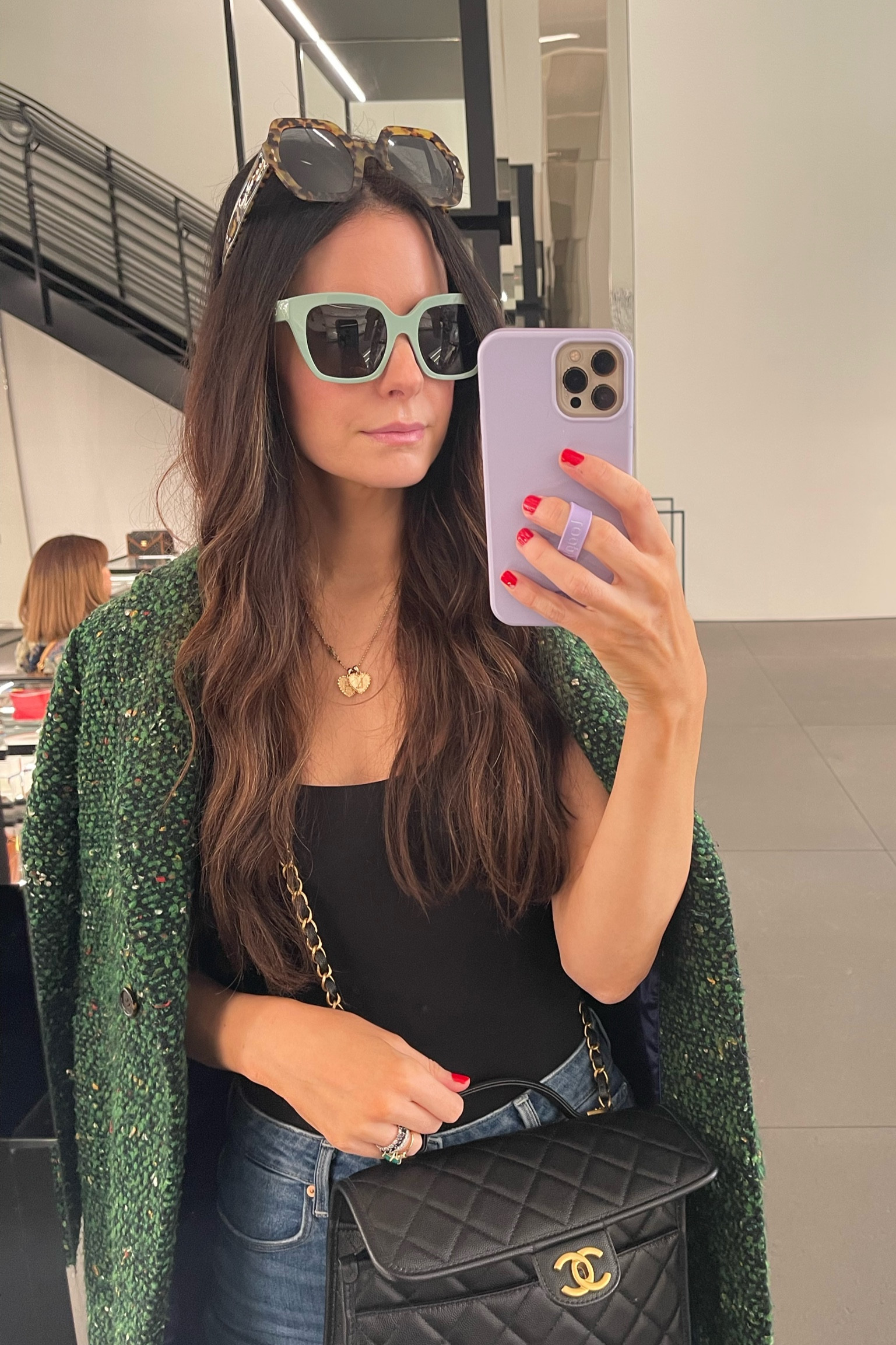 Adore these mint green Celine sunglasses! 
