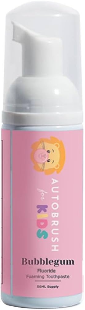 Autobrush Fluoride Foaming Toothpaste for Kids, Bubblegum Flavor, Whitening & Deep Cleaning, Trav... | Amazon (US)