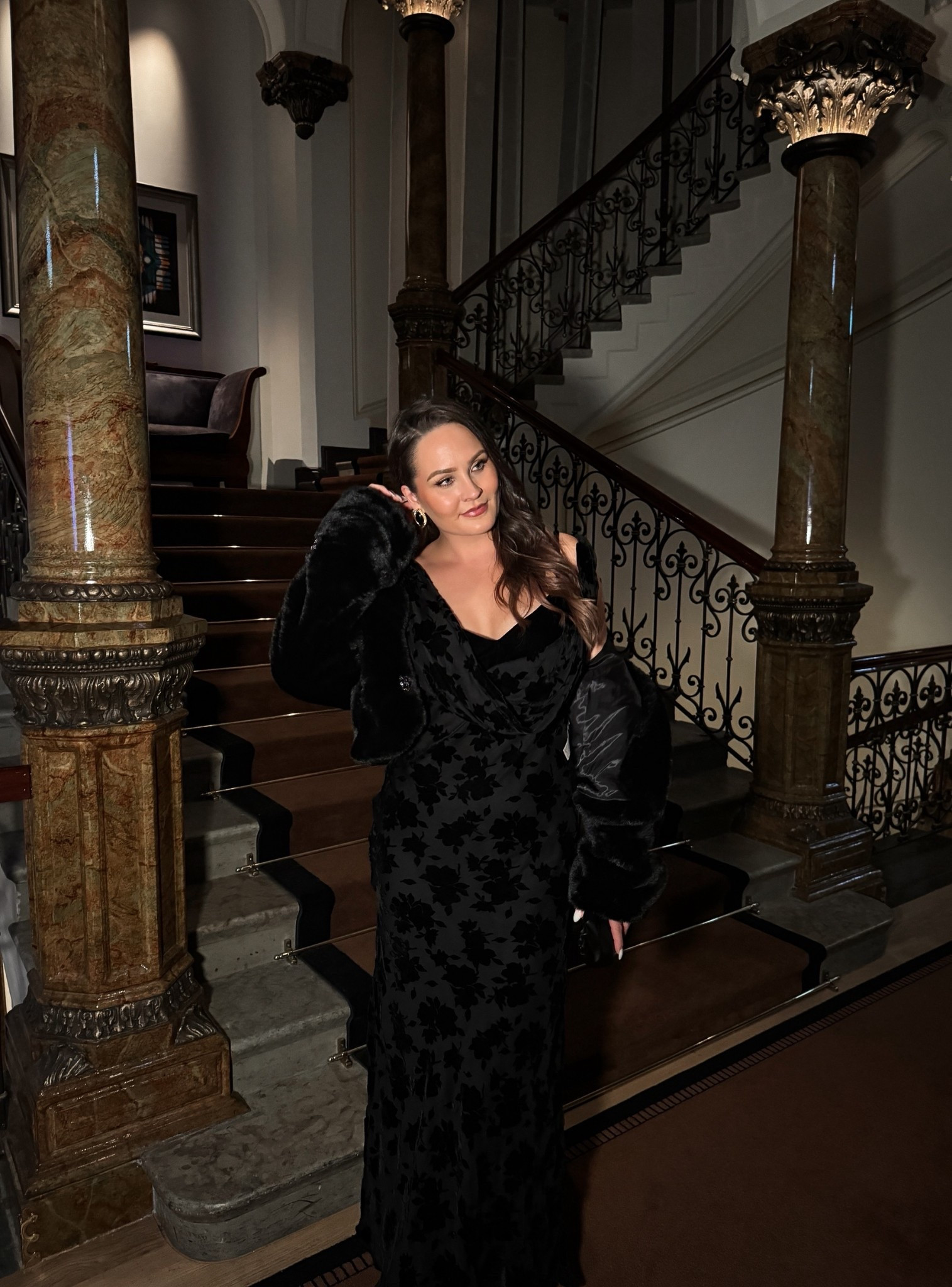 Dressed in a little evening magic ✨ 

Wearing a size M in the dress and jacket

#LTKpartywear #LTKwinter #LTKfestive