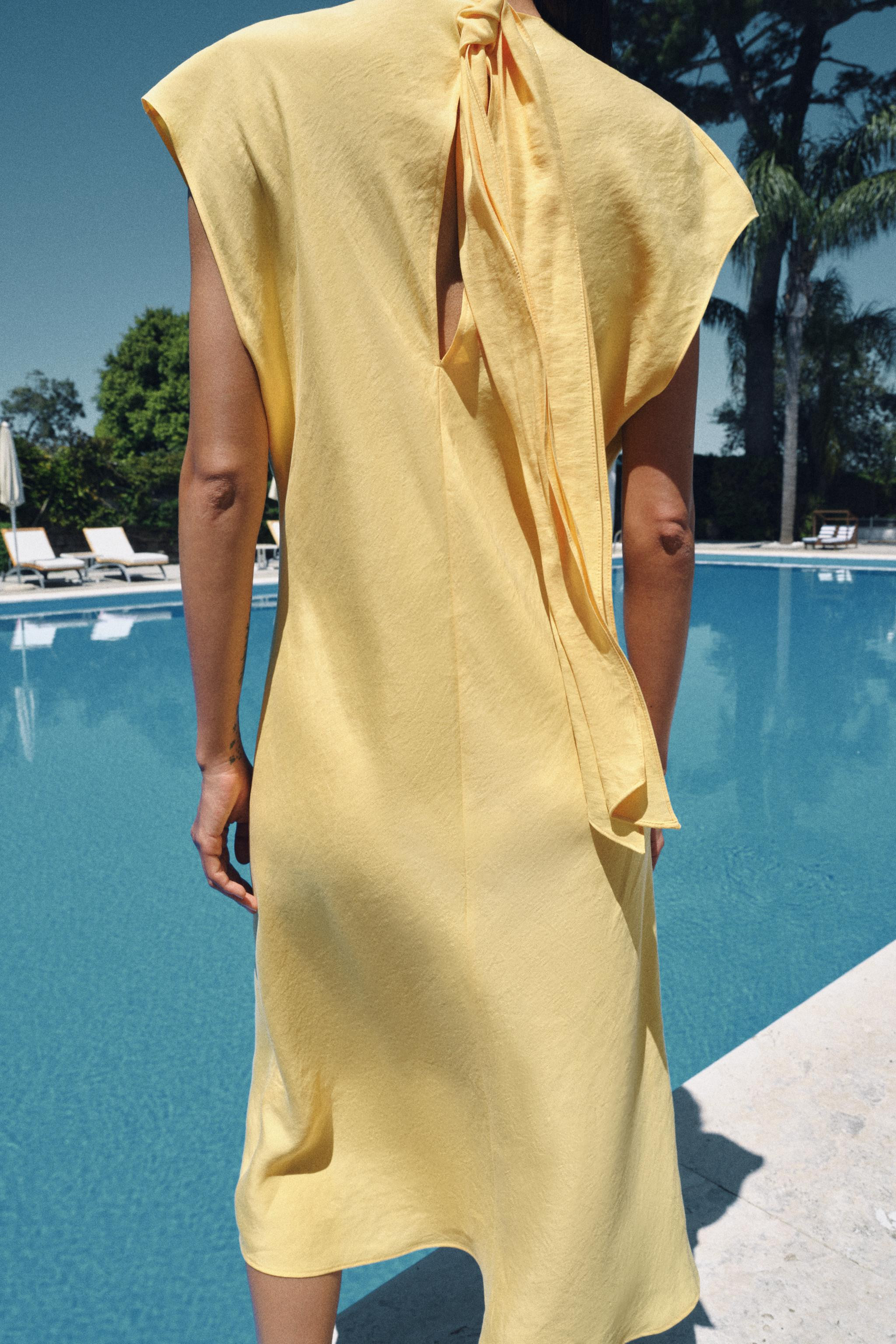 ZW COLLECTION FLOWY MIDI DRESS | Zara US