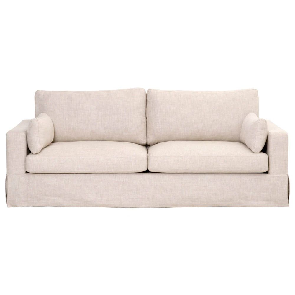 Howard 89" Sofa, Bisque French Linen (Bisque French Linen) | Bed Bath & Beyond