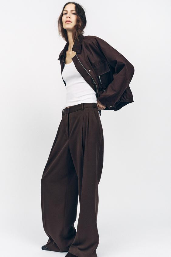 ZW COLLECTION DARTED TROUSERS | Zara UK