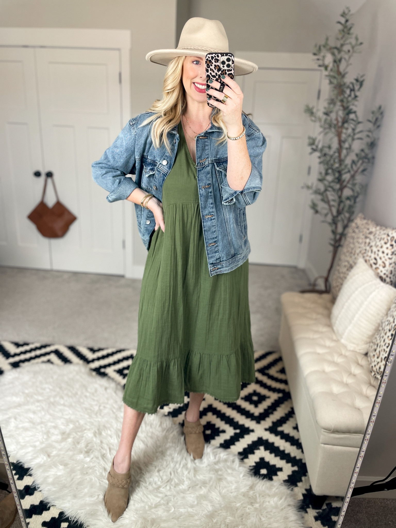 Weekend Walmart Wins Try On 
Jean jacket- medium 
Dress- small 

#LTKSeasonal #LTKunder50 #LTKshoecrush
