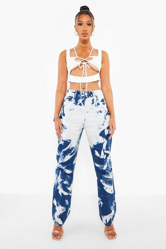 Extreme Bleach Straight Leg Jeans | Boohoo.com (US & CA)