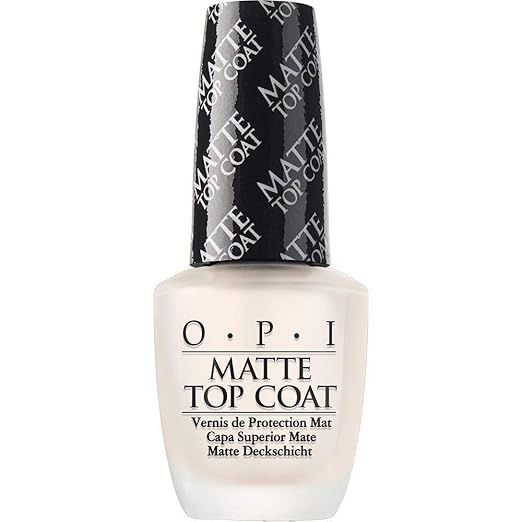 OPI Nail Polish Top Coat, Matte Finish, Seals in Color, Prevent Scratches or Chipping, Up to 7 Da... | Amazon (US)