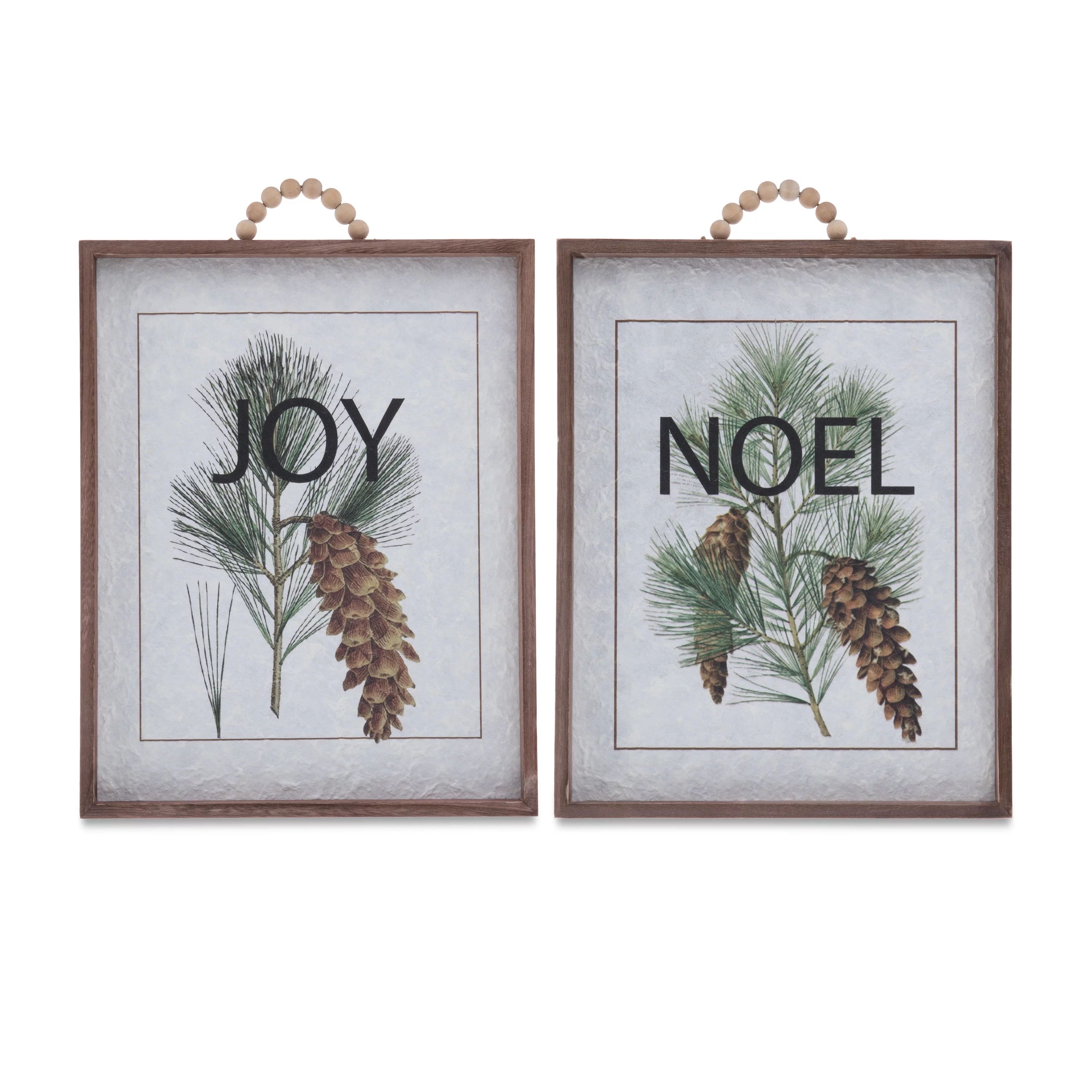 Plywood Natural Wall Picture Frame Hanging Decor, 16 in, by Holiday Time - Walmart.com | Walmart (US)