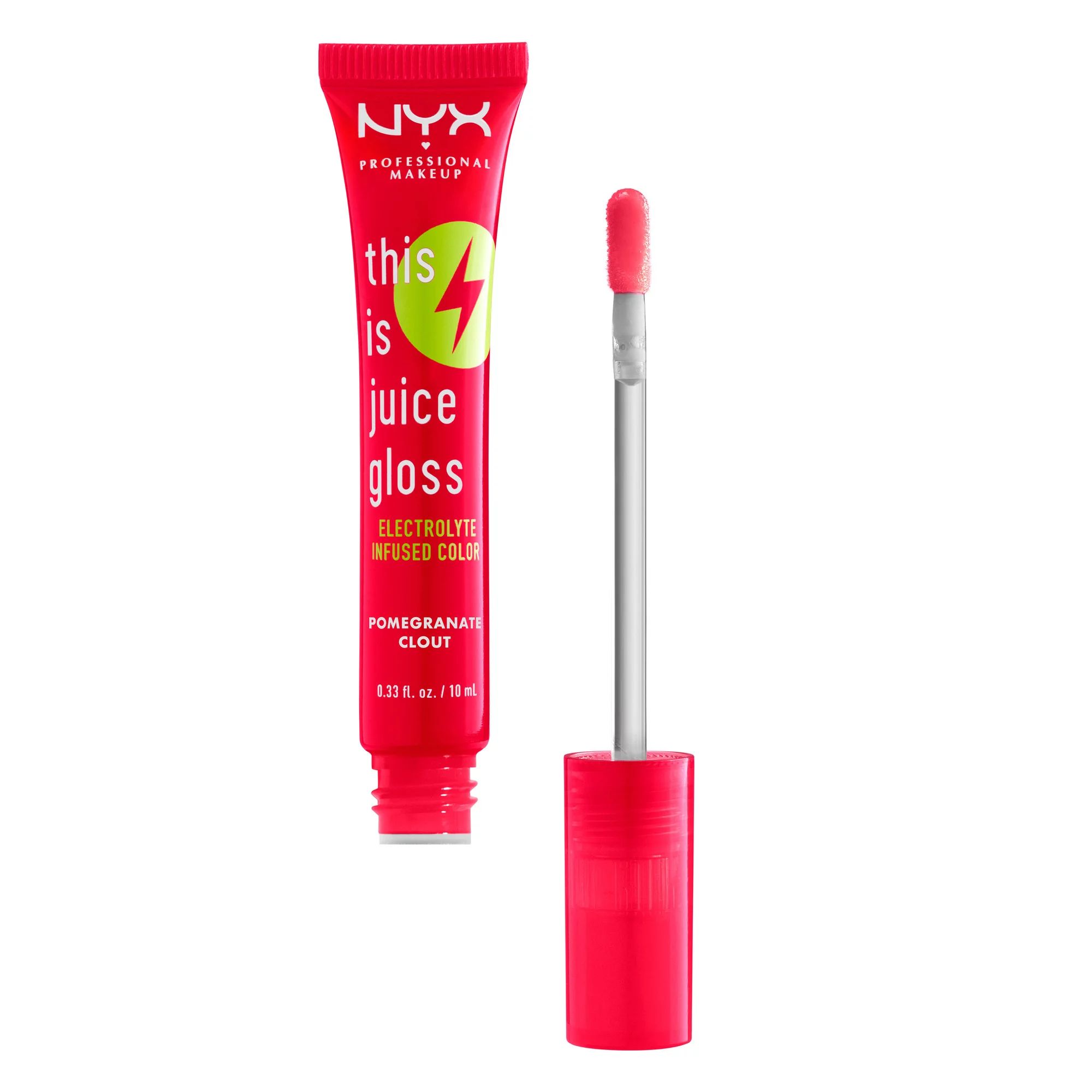 NYX Professional Makeup This Is Juice Gloss, Hydrating Lip Gloss, Pomegranate Clout, 0.33 fl oz -... | Walmart (US)
