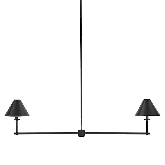 Arlo Linear 2 Light Chandelier Bronze | Ballard Designs, Inc.