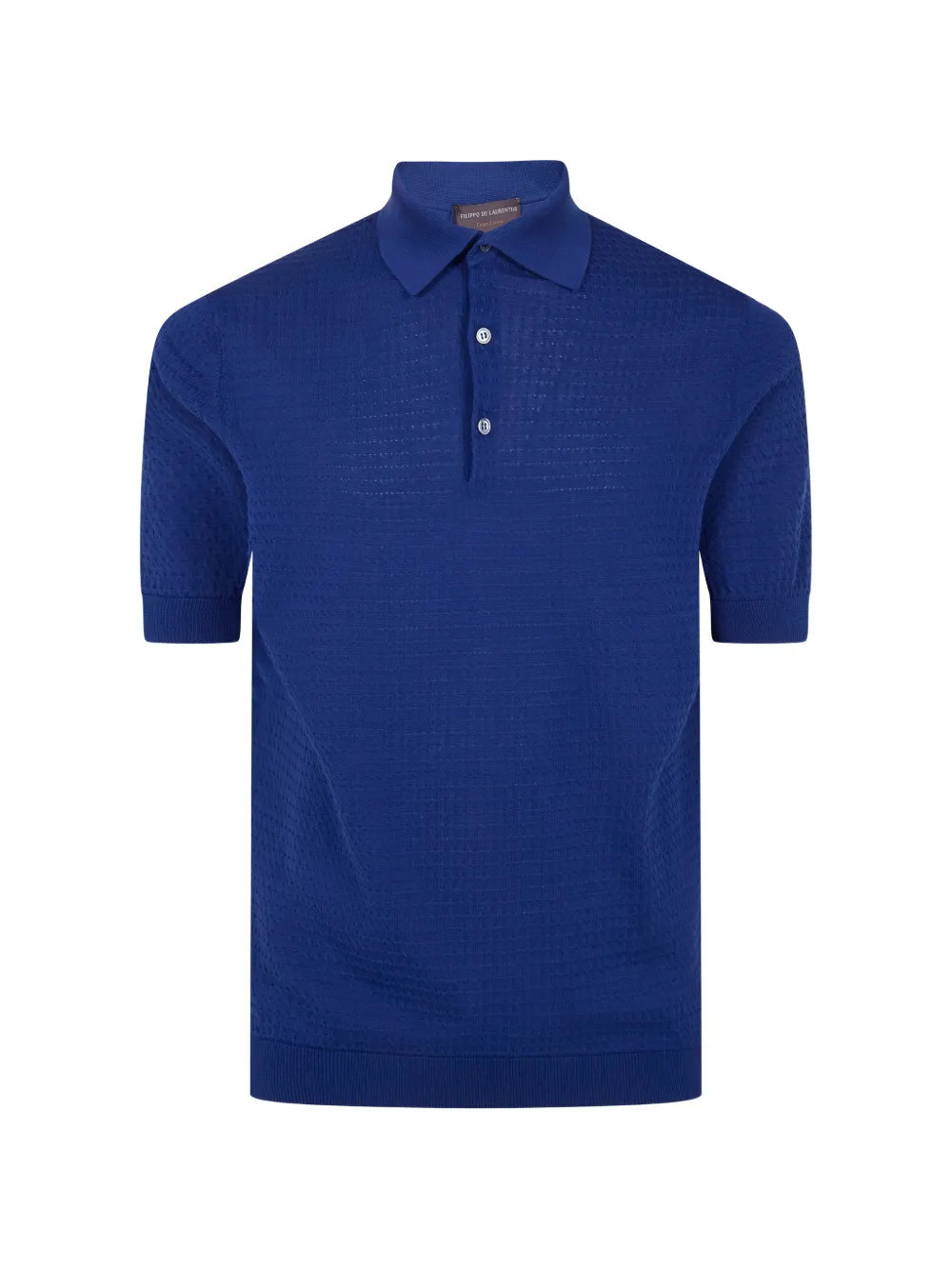 Filippo De Laurentiis textured polo shirt - Blue | Farfetch Global