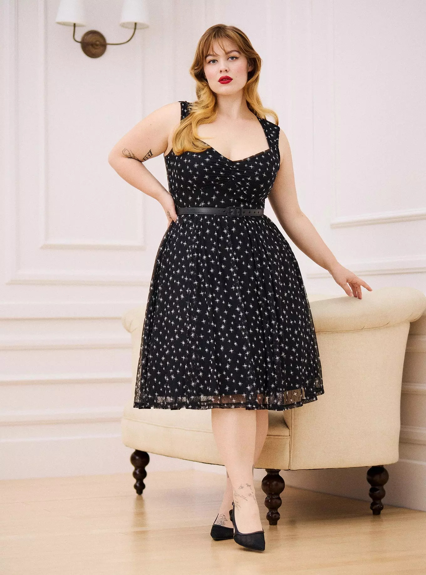 Retro Chic Knee-Length Mesh Dress | Torrid (US & Canada)